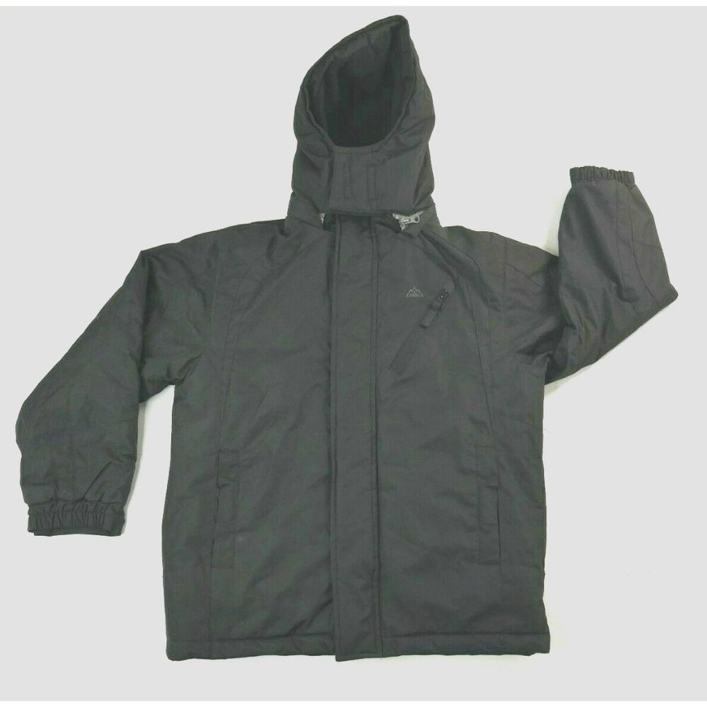 Black Insulated Ski Snowboard Winter Jacket Parka Coat Snozu  Womens Size 8 ***